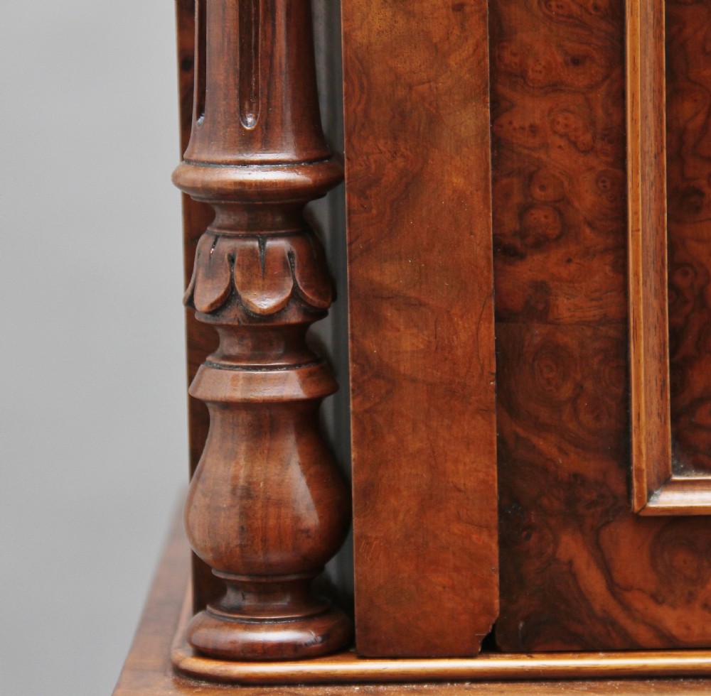 19th Century burr walnut desk View XXIV