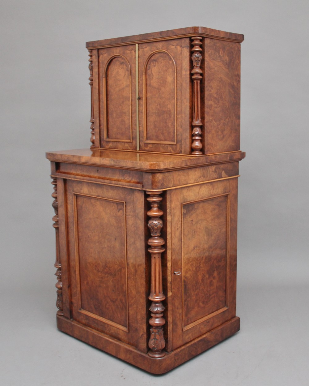 19th Century burr walnut desk View XXVI