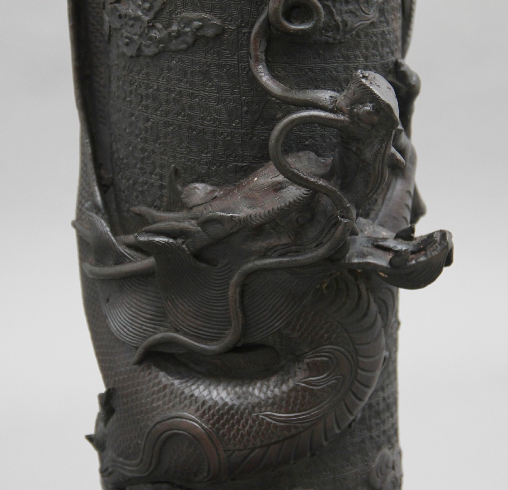 19th Century Japanese bronze jardinere on stand View X