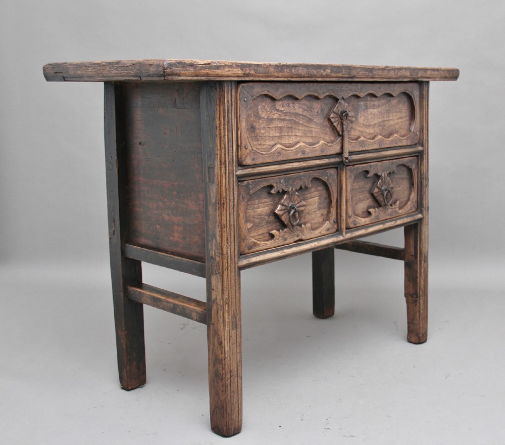 19th Century Chinese elm dresser View III