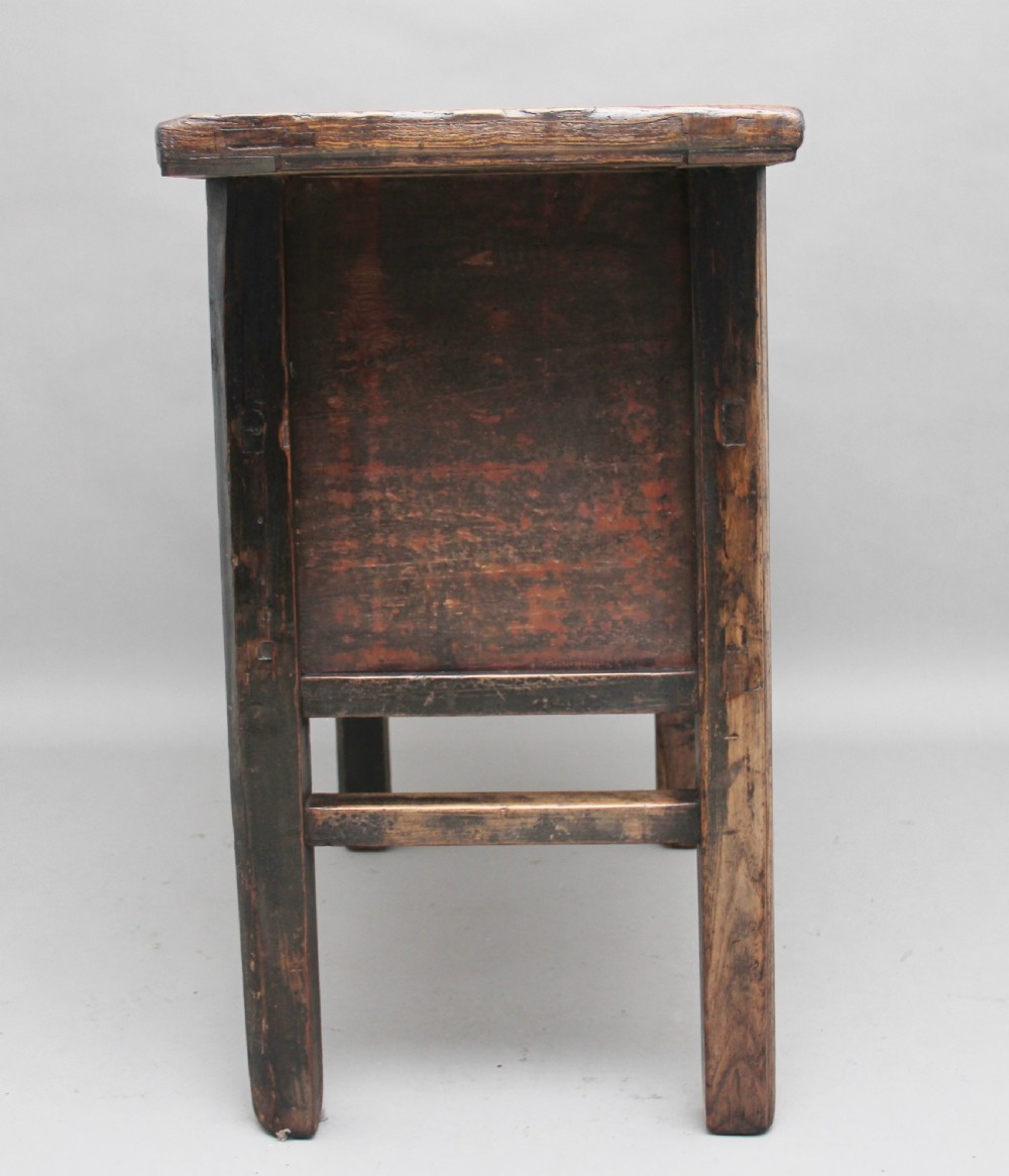 19th Century Chinese elm dresser View V