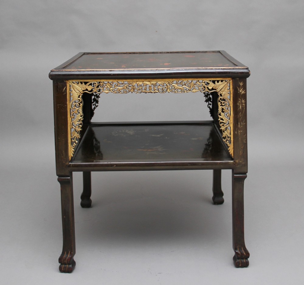 19th Century Chinese two tier occasional table View III