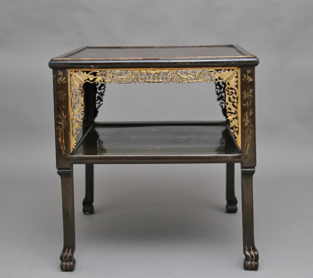 19th Century Chinese two tier occasional table View V