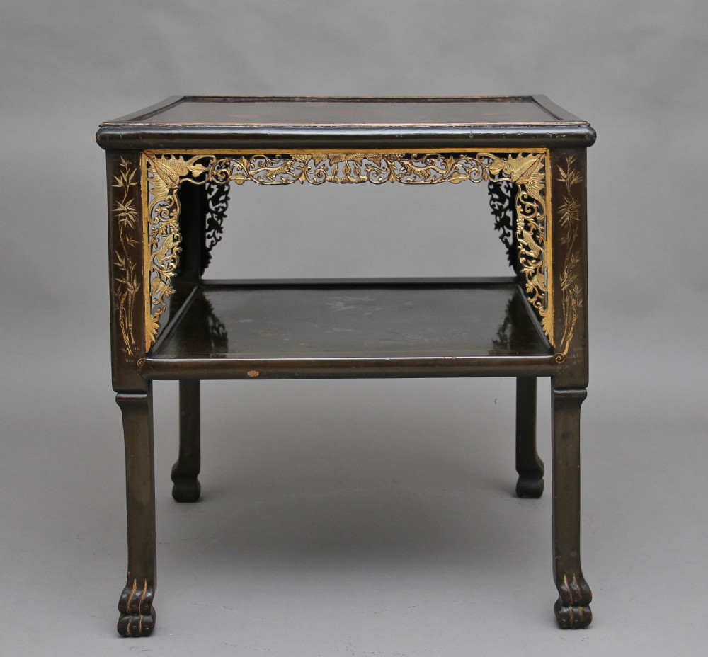 19th Century Chinese two tier occasional table View VI