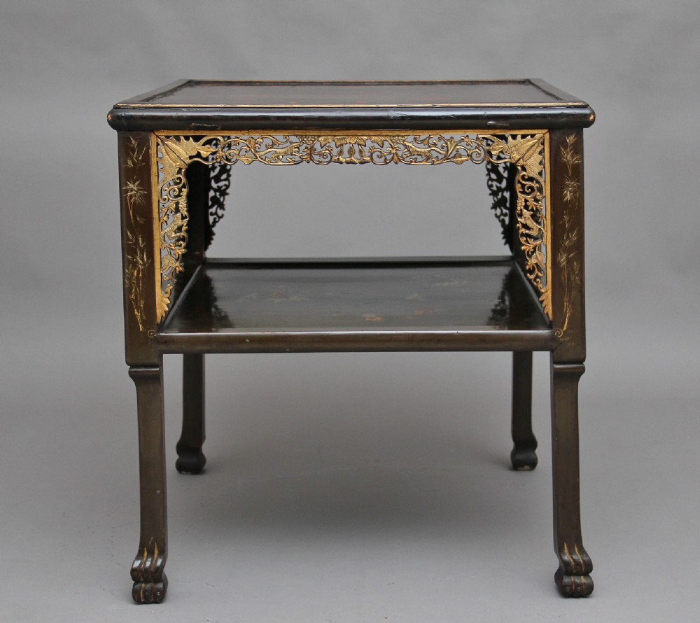 19th Century Chinese two tier occasional table View VII