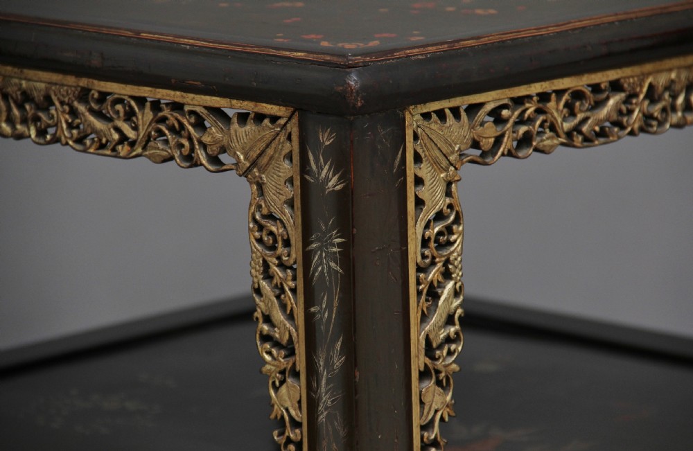 19th Century Chinese two tier occasional table View XIV
