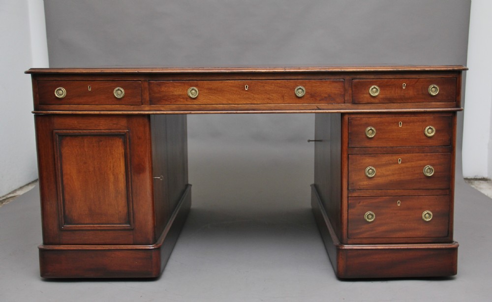 19th Century mahogany partners desk View V