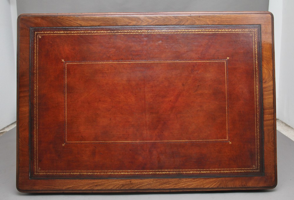 19th Century mahogany partners desk View VIII
