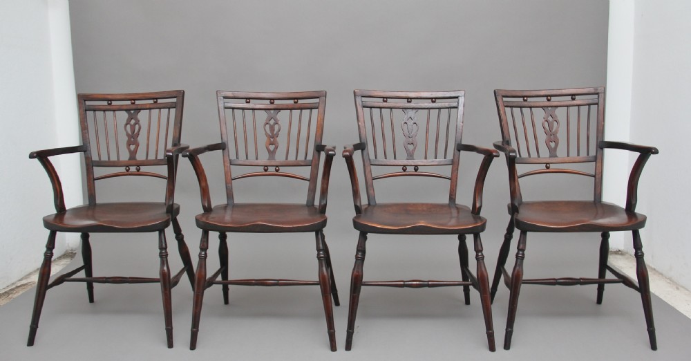 Set of four early 20th Century Mendlesham armchairs View III