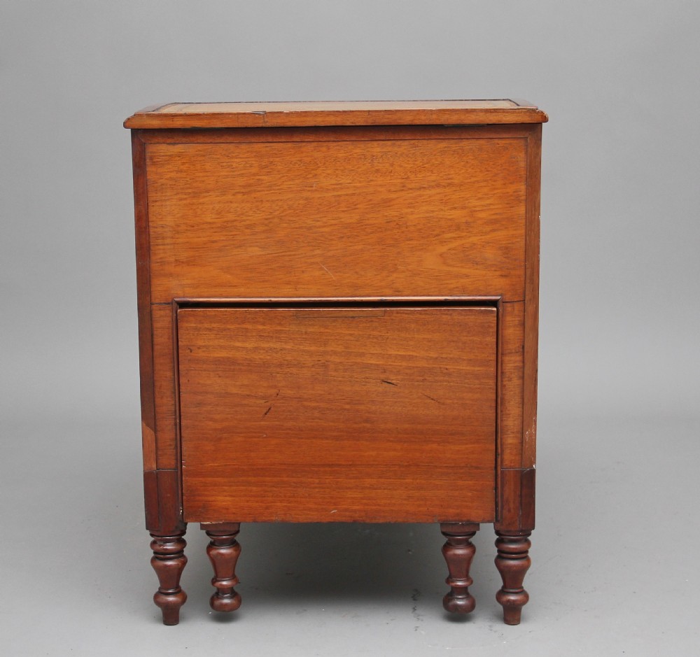 19th Century mahogany library steps View IV