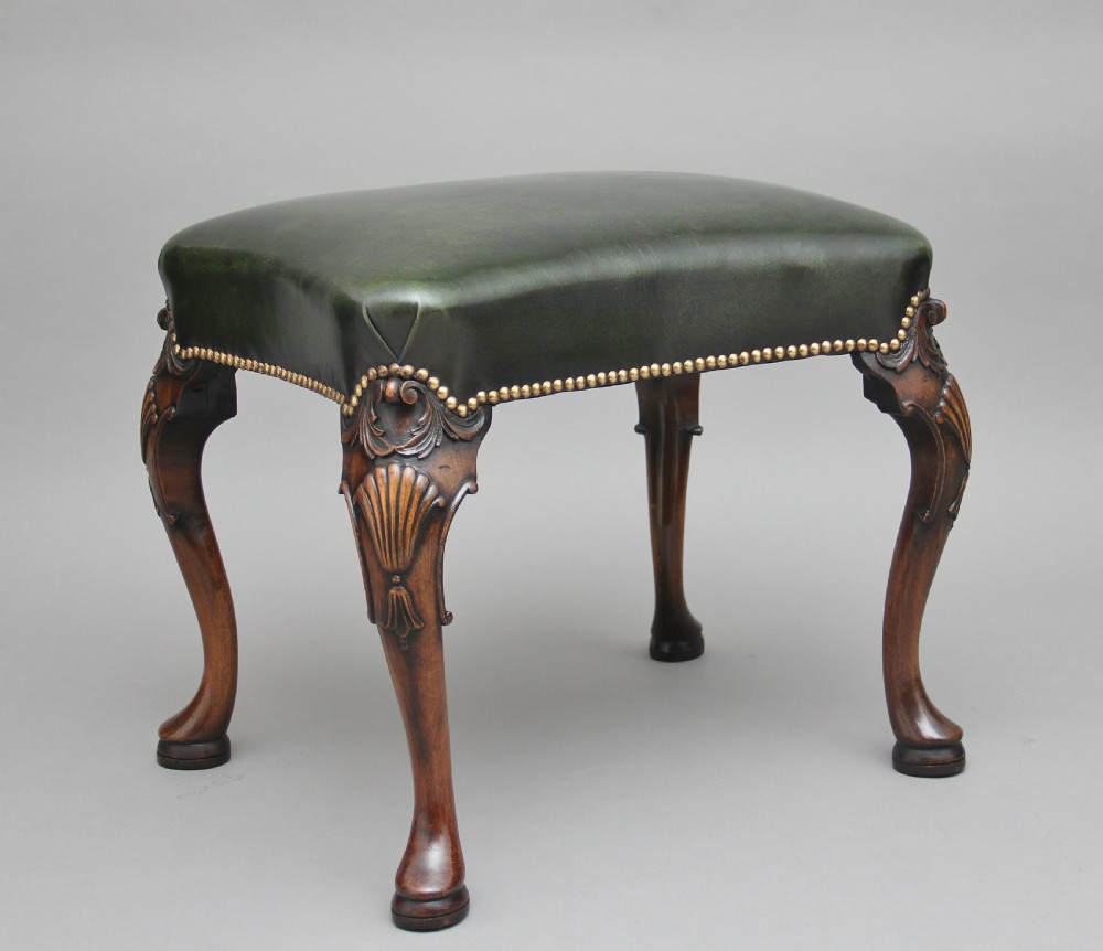 Early 20th Century mahogany stool