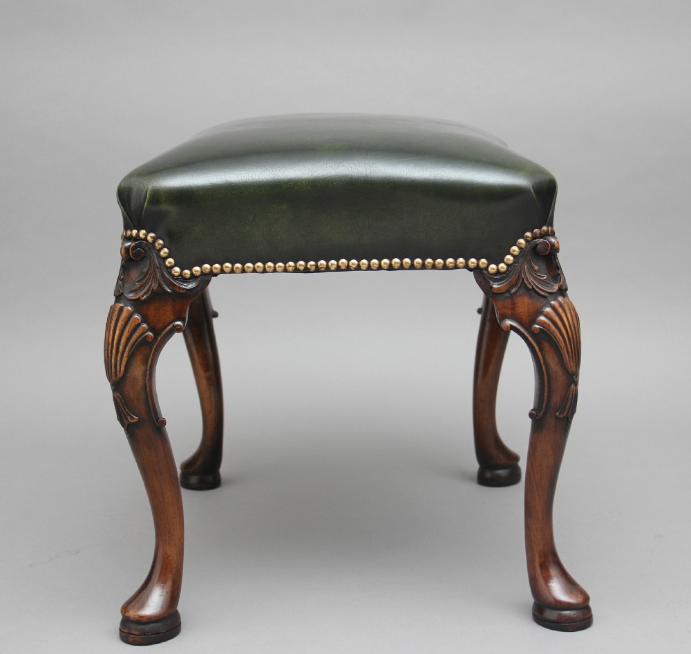 Early 20th Century mahogany stool View III