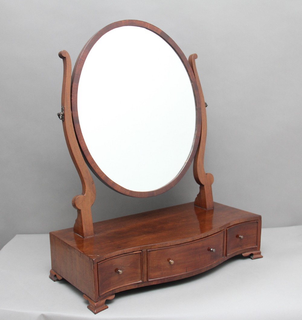 19th Century mahogany dressing mirror