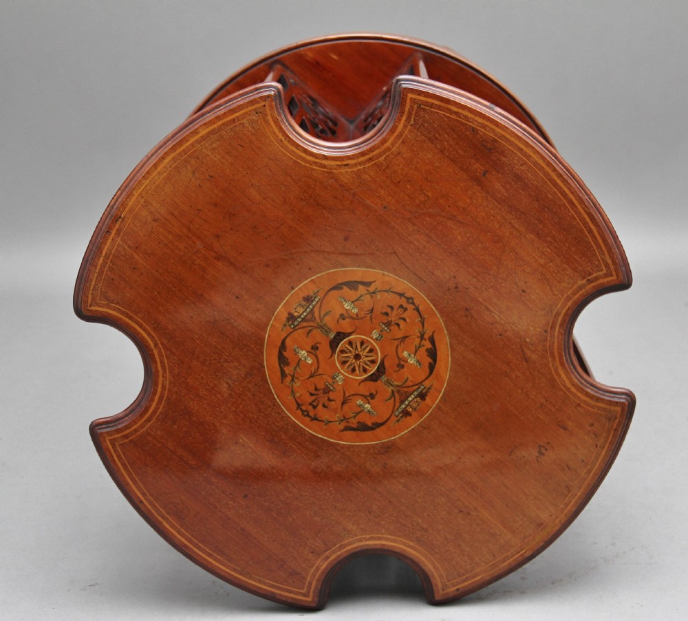 19th Century mahogany revolving bookcase View V