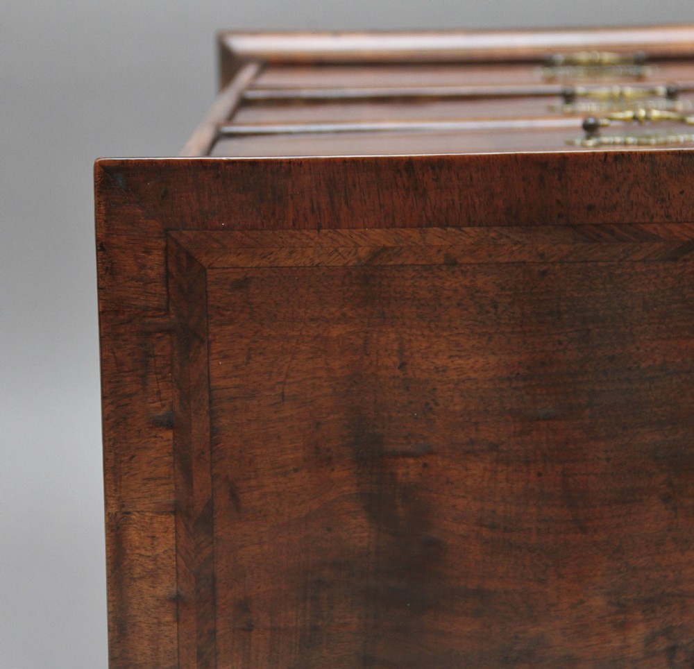 18th Century inlaid walnut chest of drawers View IX
