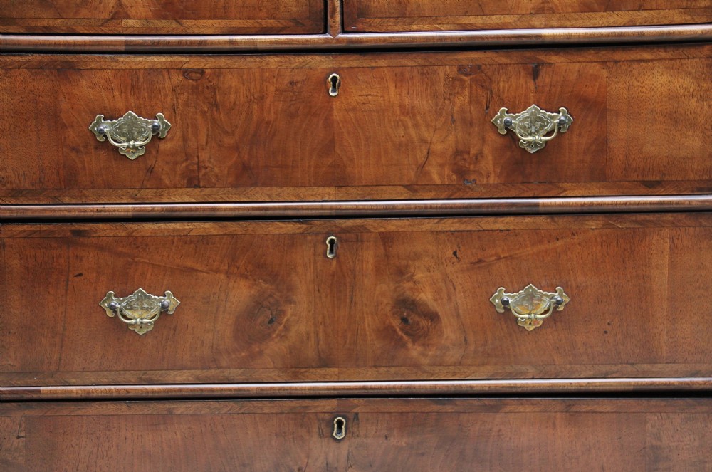 18th Century inlaid walnut chest of drawers View X
