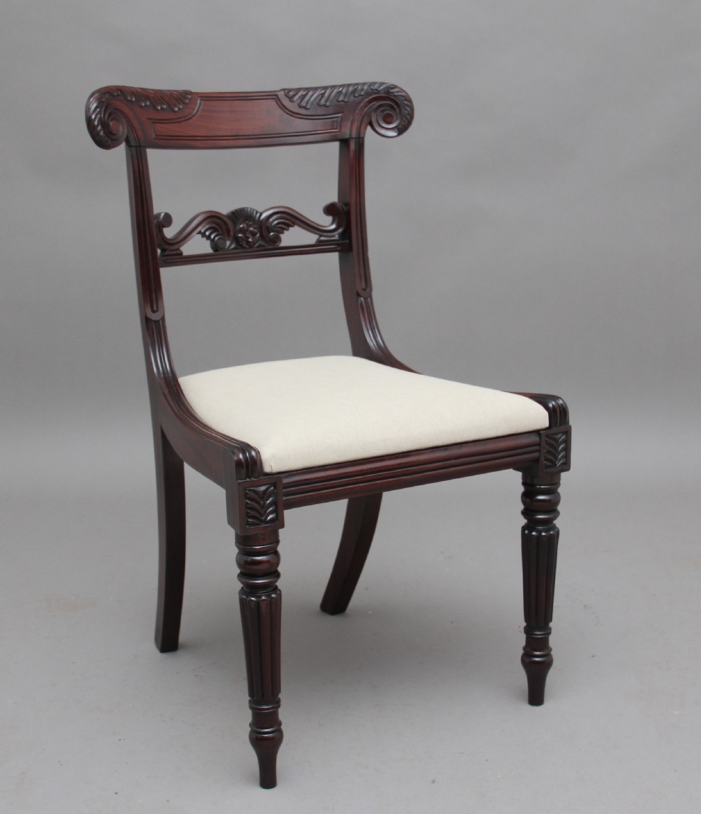 Set of seven 19th Century mahogany dining chairs View II