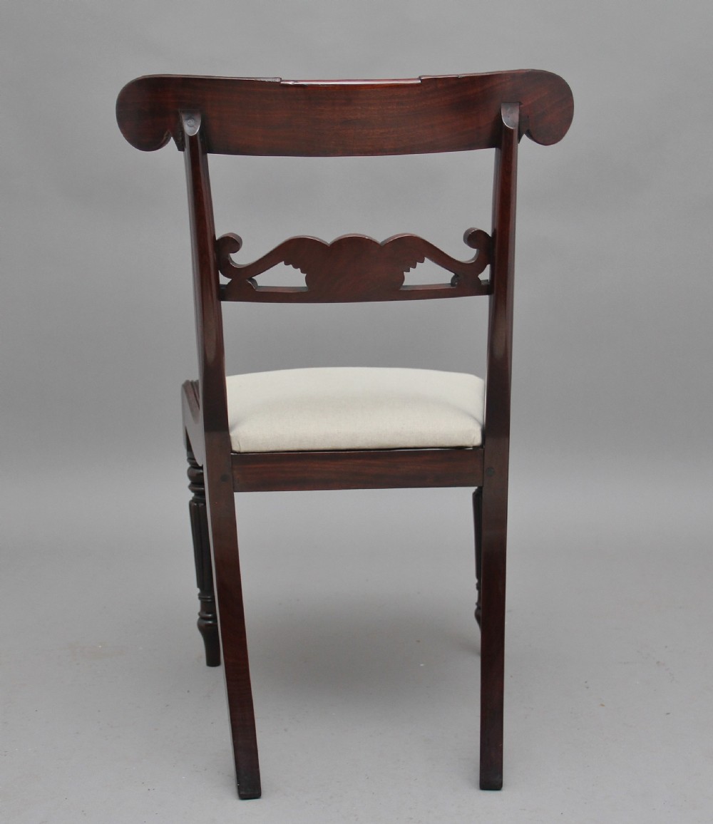 Set of seven 19th Century mahogany dining chairs View IV