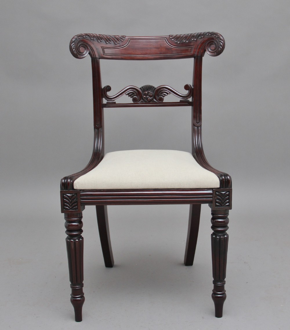 Set of seven 19th Century mahogany dining chairs View VI
