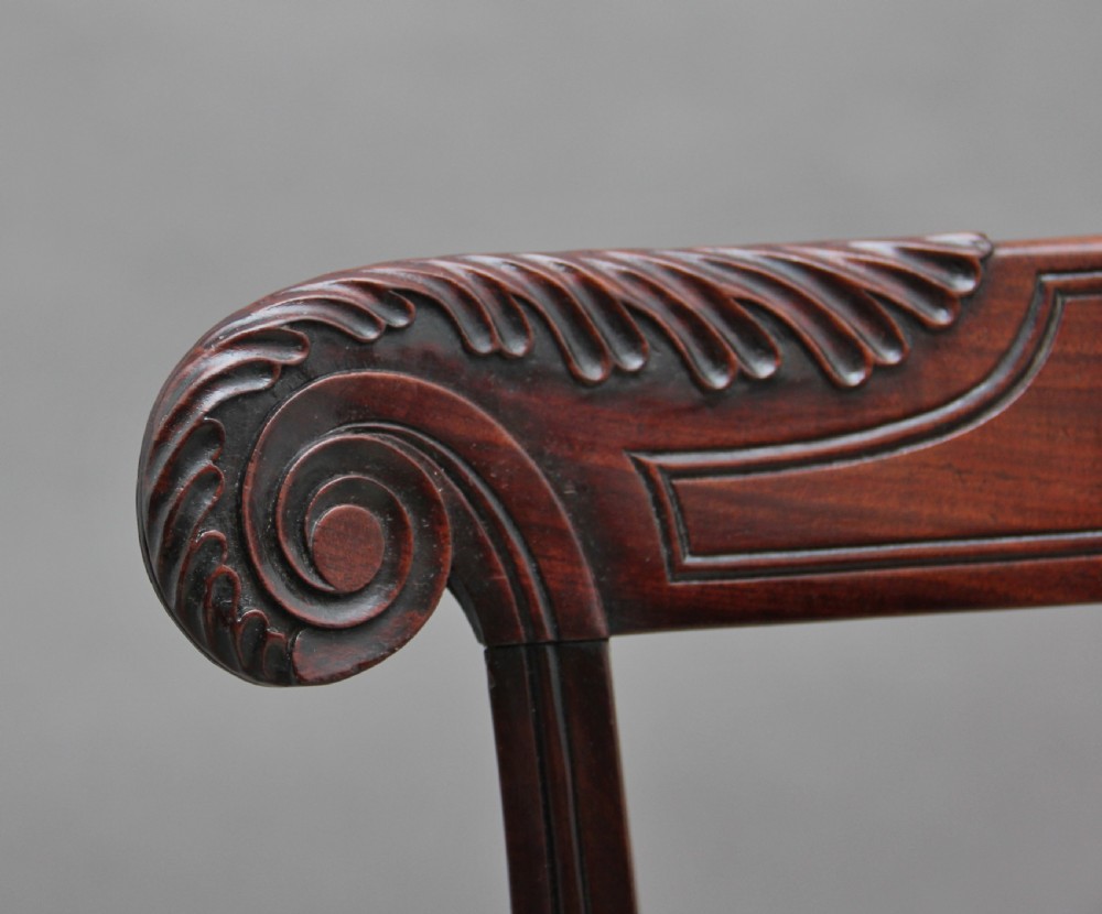 Set of seven 19th Century mahogany dining chairs View VIII