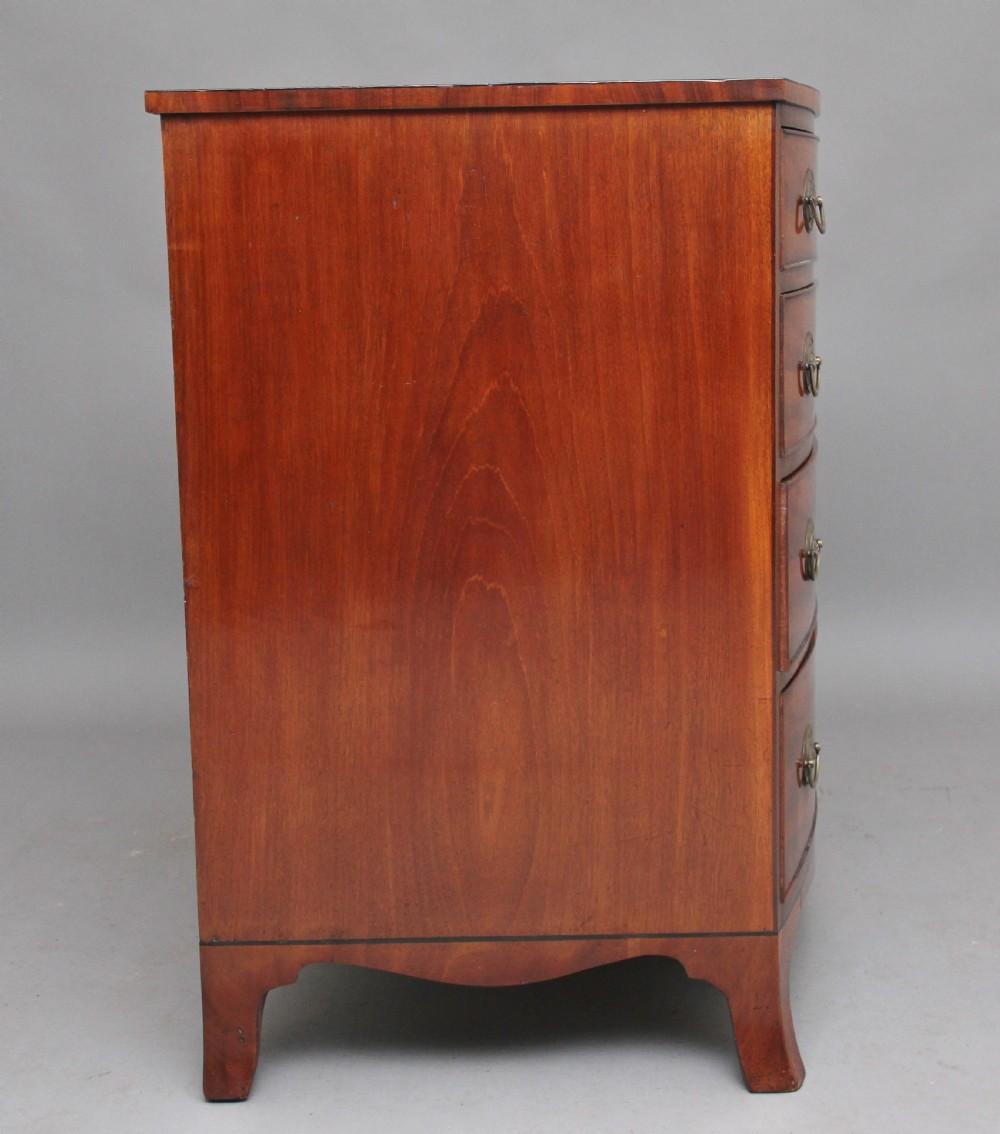Early 19th Century mahogany bow front chest View IV