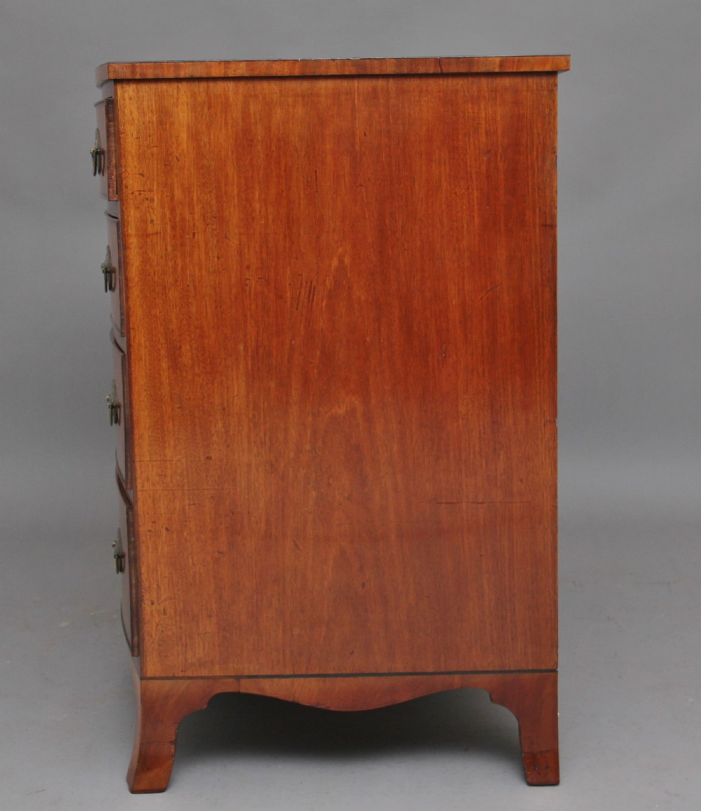 Early 19th Century mahogany bow front chest View VI