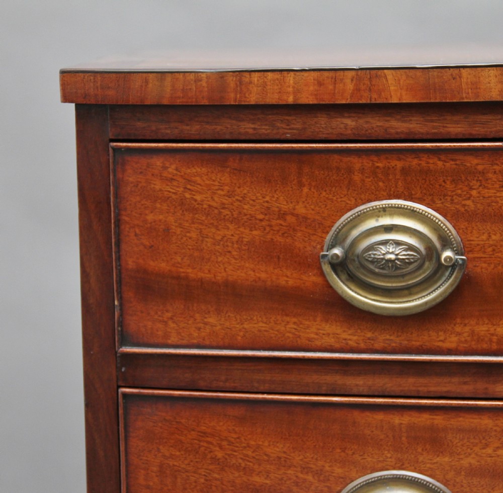 Early 19th Century mahogany bow front chest View VIII