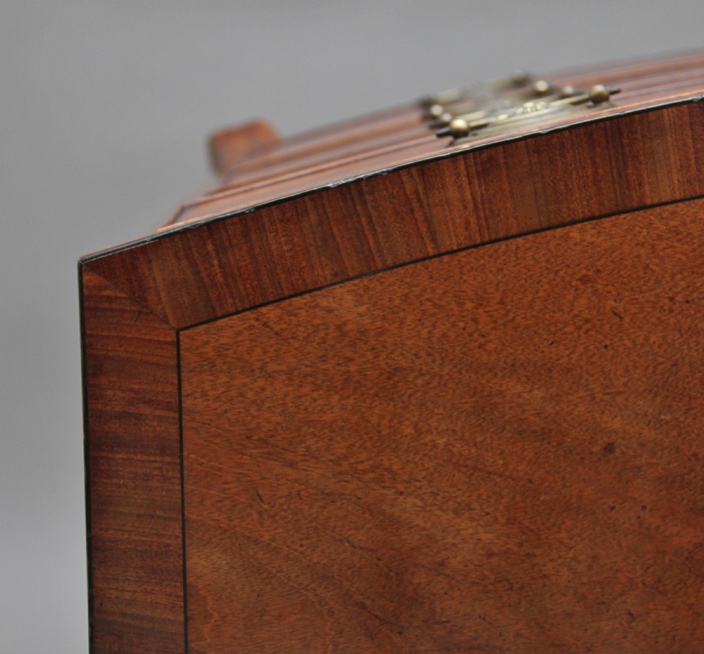 Early 19th Century mahogany bow front chest View IX