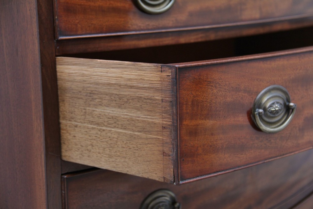 Early 19th Century mahogany bow front chest View X