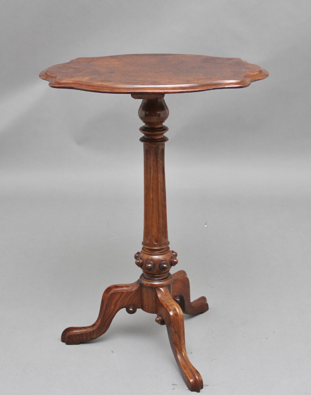 19th Century burr walnut occasional table