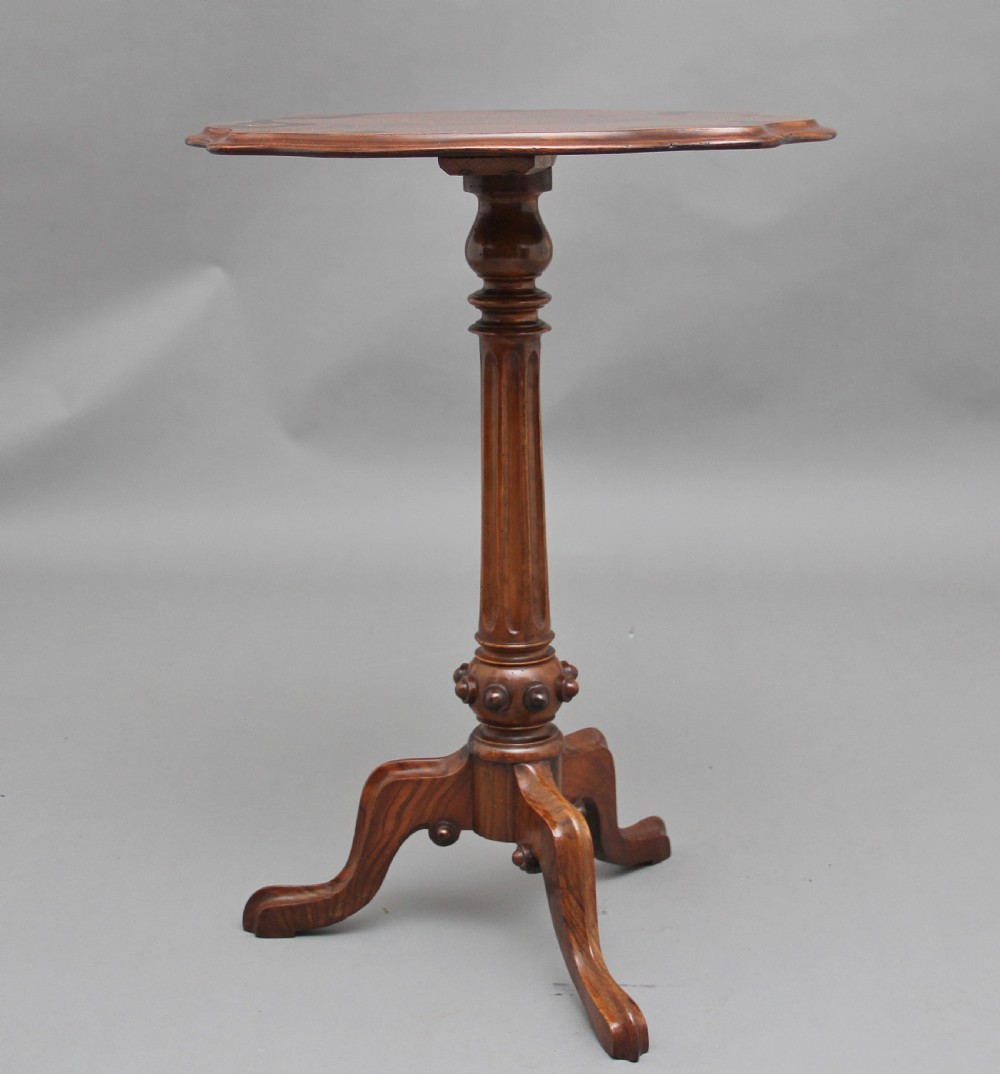19th Century burr walnut occasional table View II