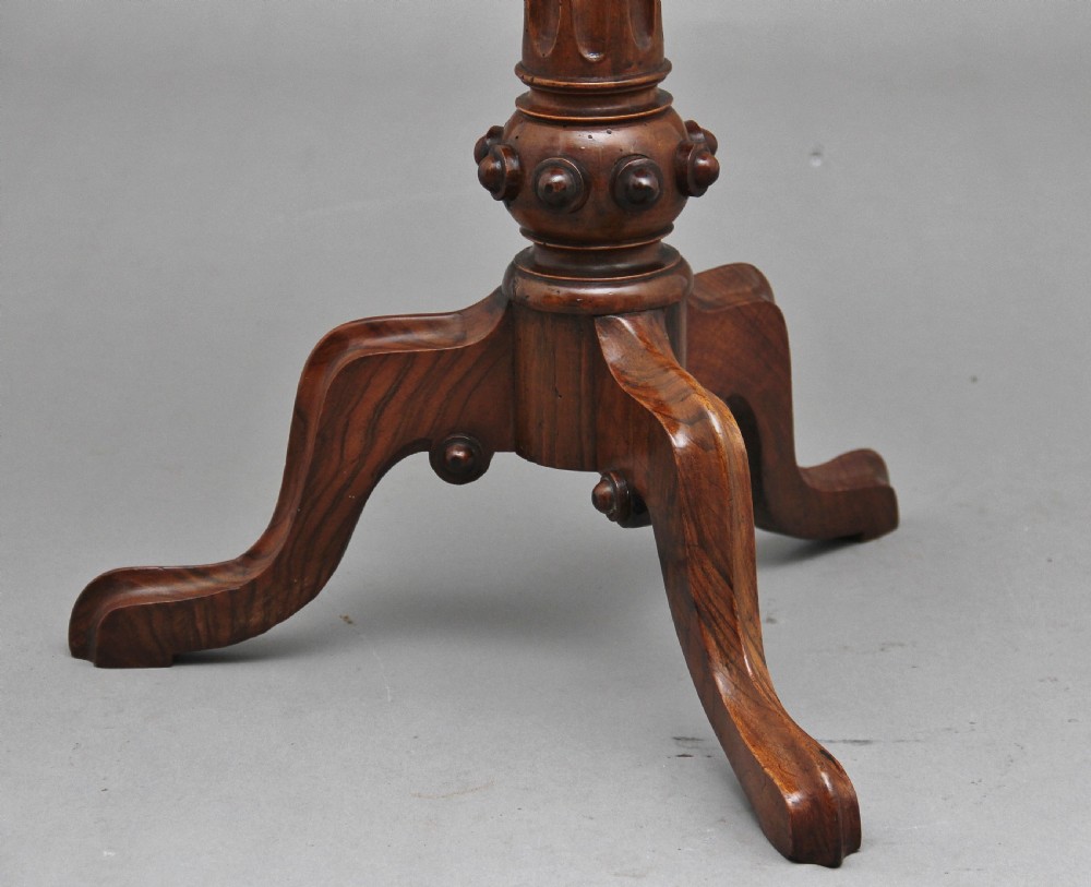 19th Century burr walnut occasional table View IV