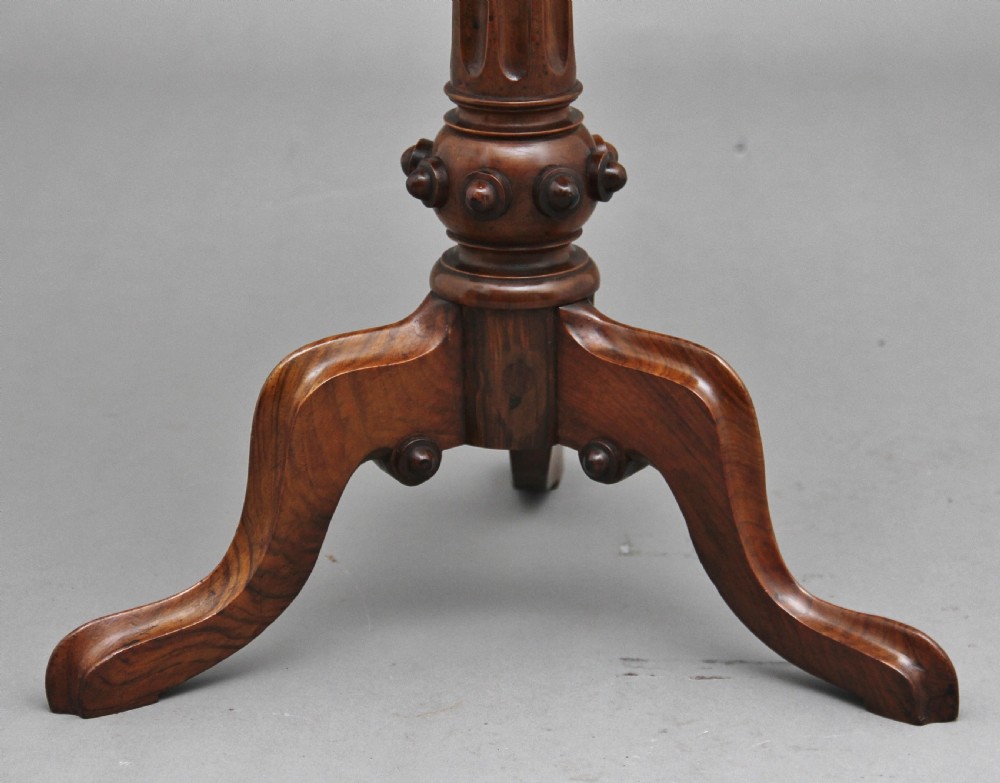 19th Century burr walnut occasional table View V