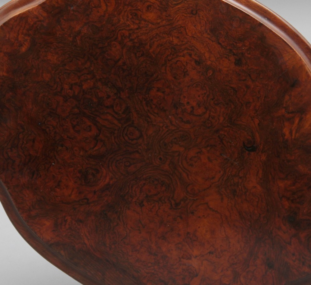 19th Century burr walnut occasional table View VIII