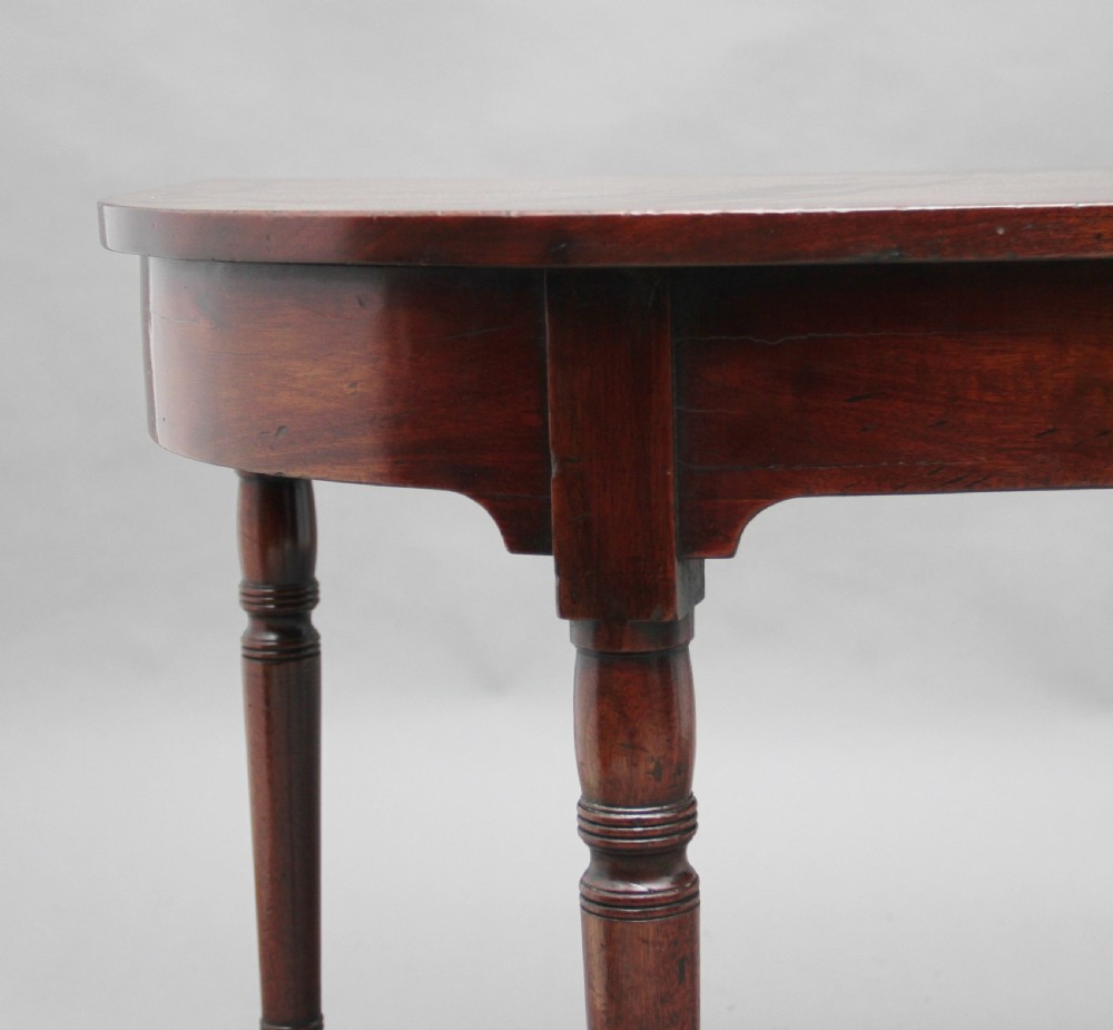 Pair of early 19th Century mahogany console tables View X