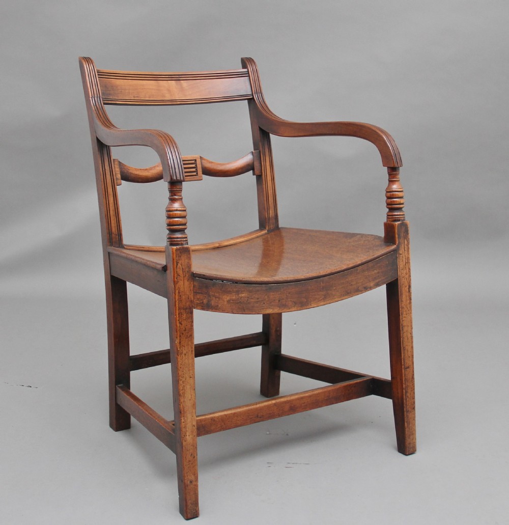 Early 19th Century ash and elm armchair