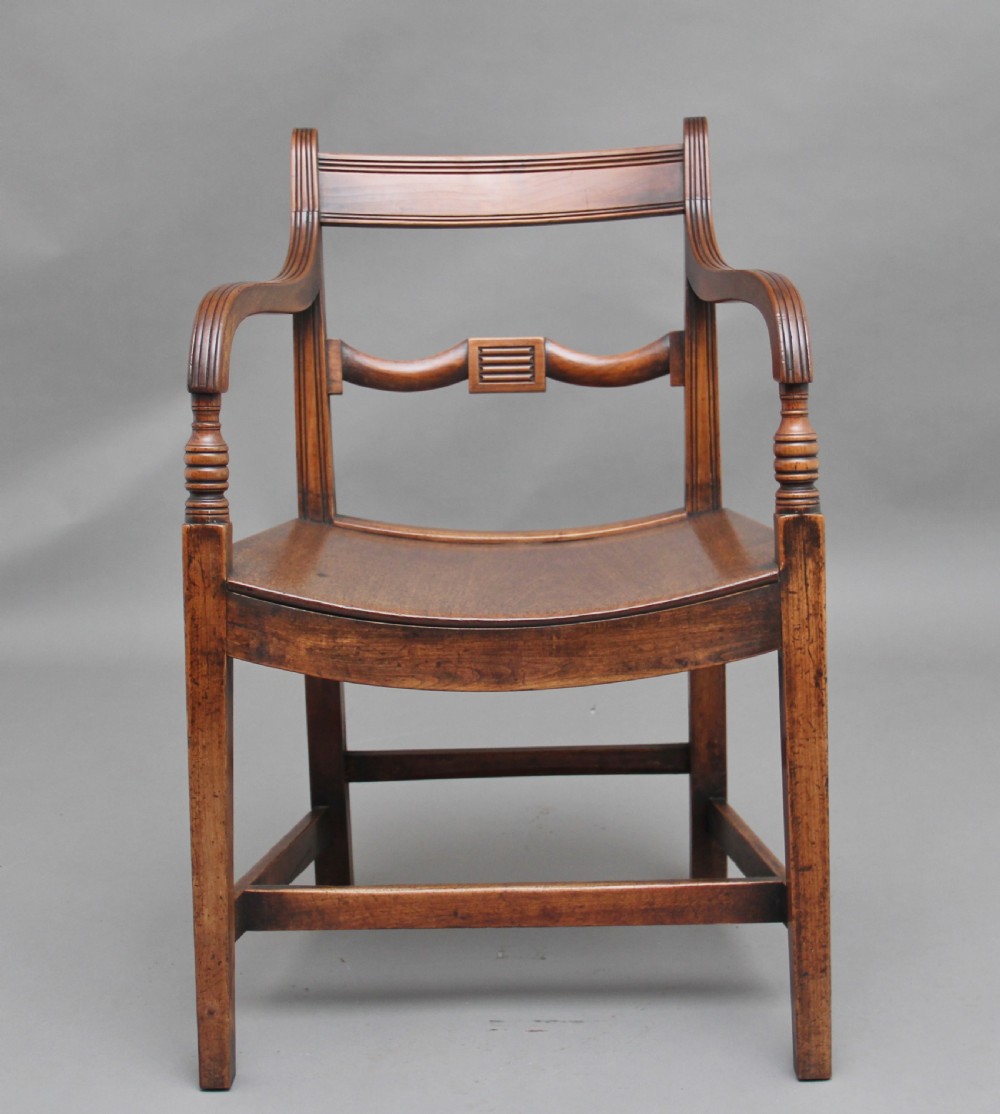 Early 19th Century ash and elm armchair View V