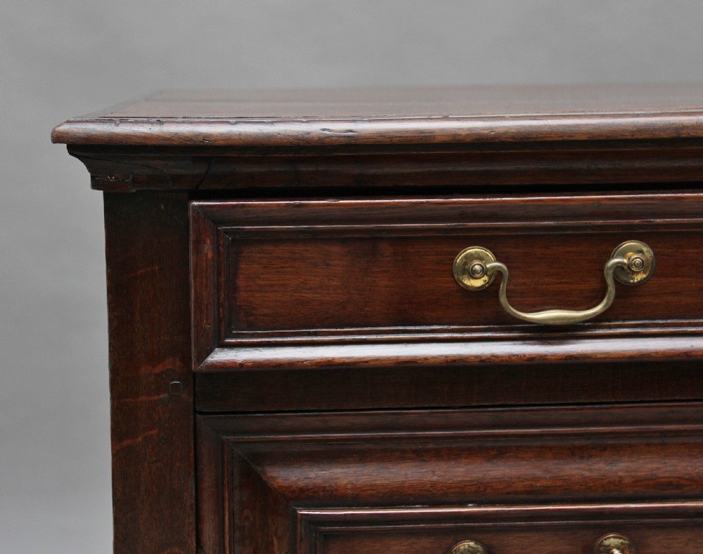 18th Century oak geometric chest of drawers View X