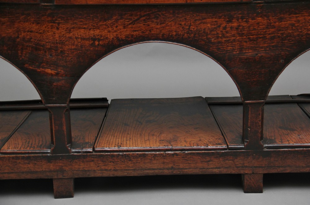 18th Century oak pot board dresser View X