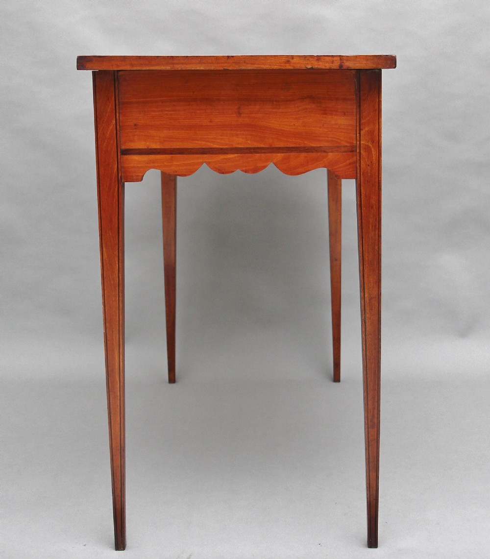 19th Century satin birch side table View V
