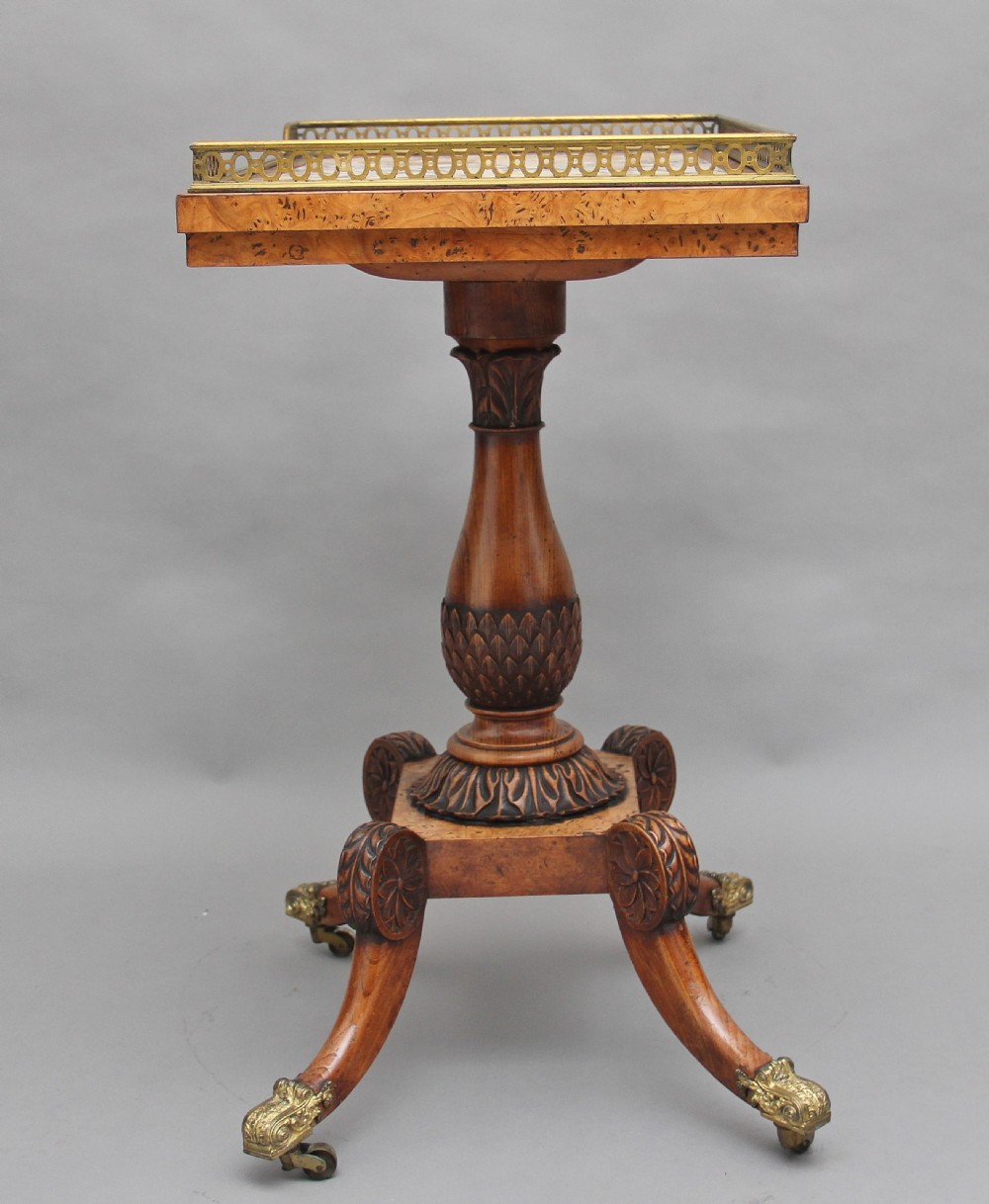 Early 19th Century burr elm side table View VI