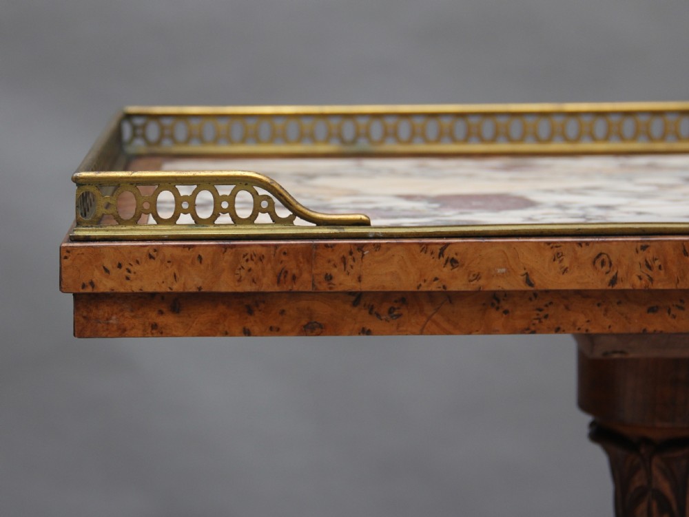 Early 19th Century burr elm side table View XI