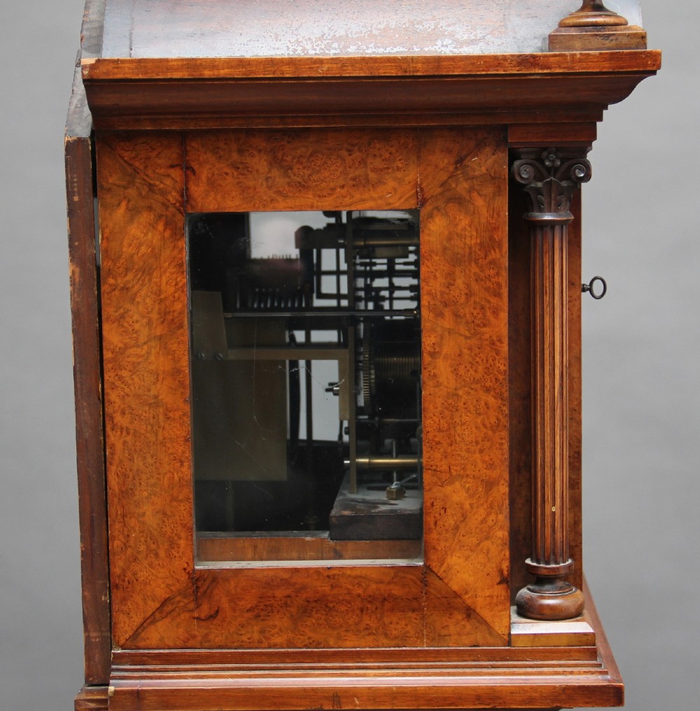 Early 20th Century walnut Granddaughter clock View XII