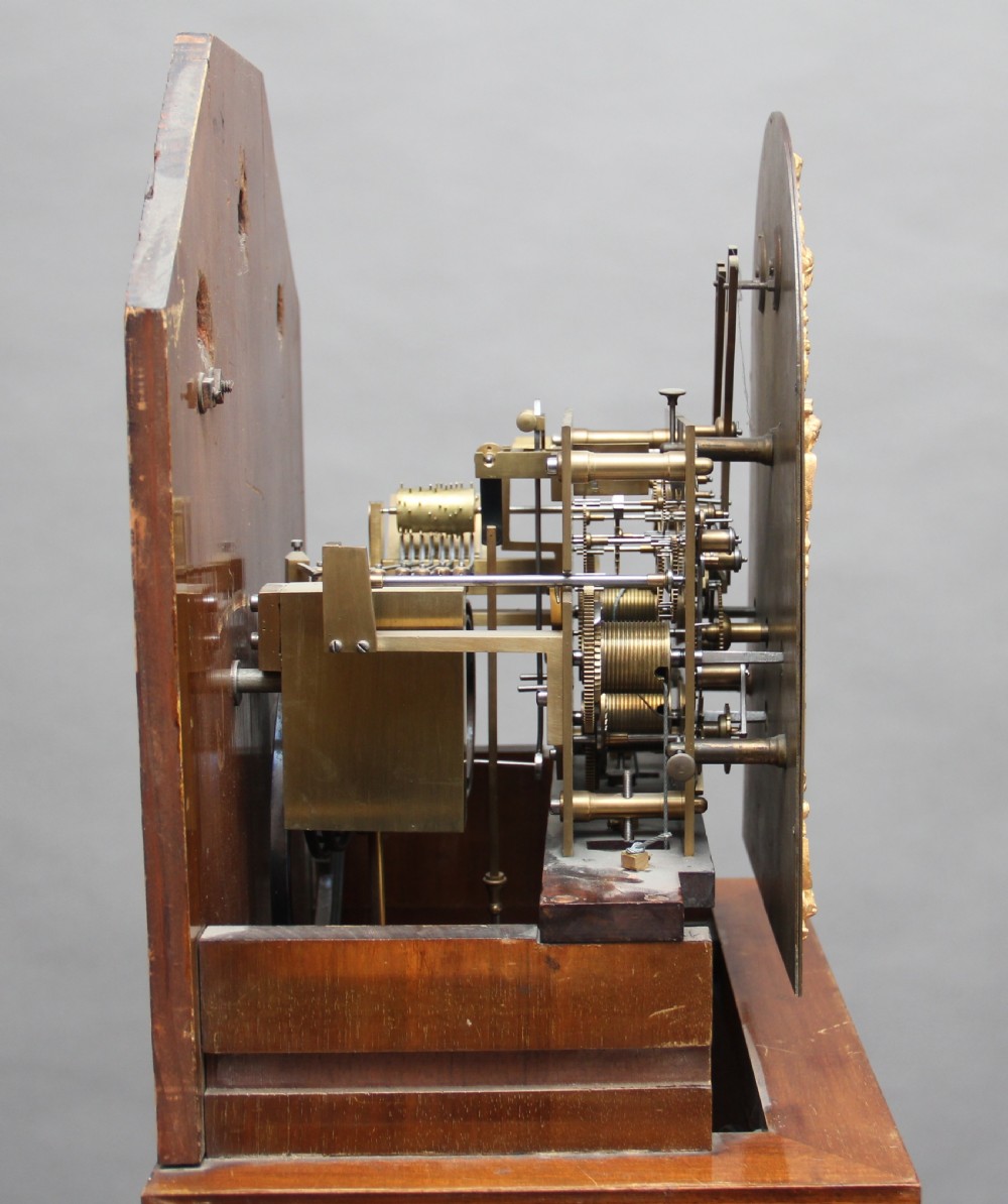 Early 20th Century walnut Granddaughter clock View XIII