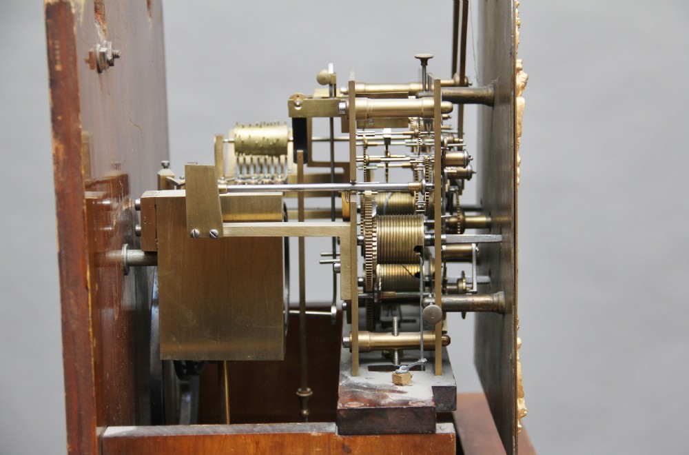 Early 20th Century walnut Granddaughter clock View XIV