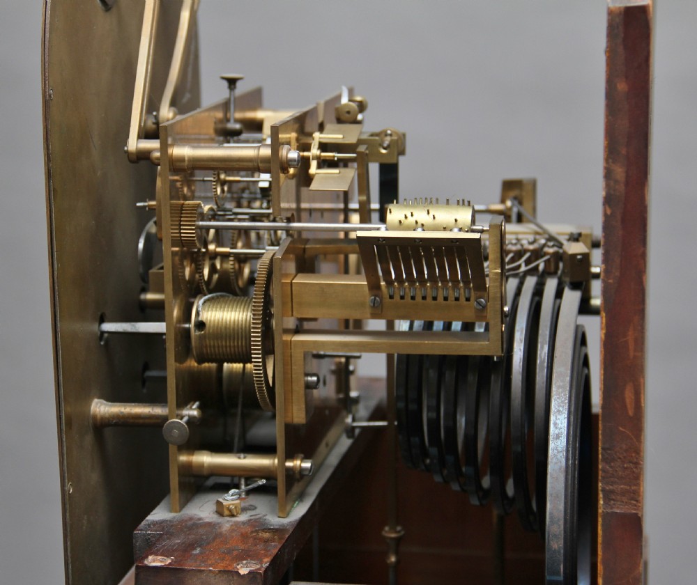 Early 20th Century walnut Granddaughter clock View XX