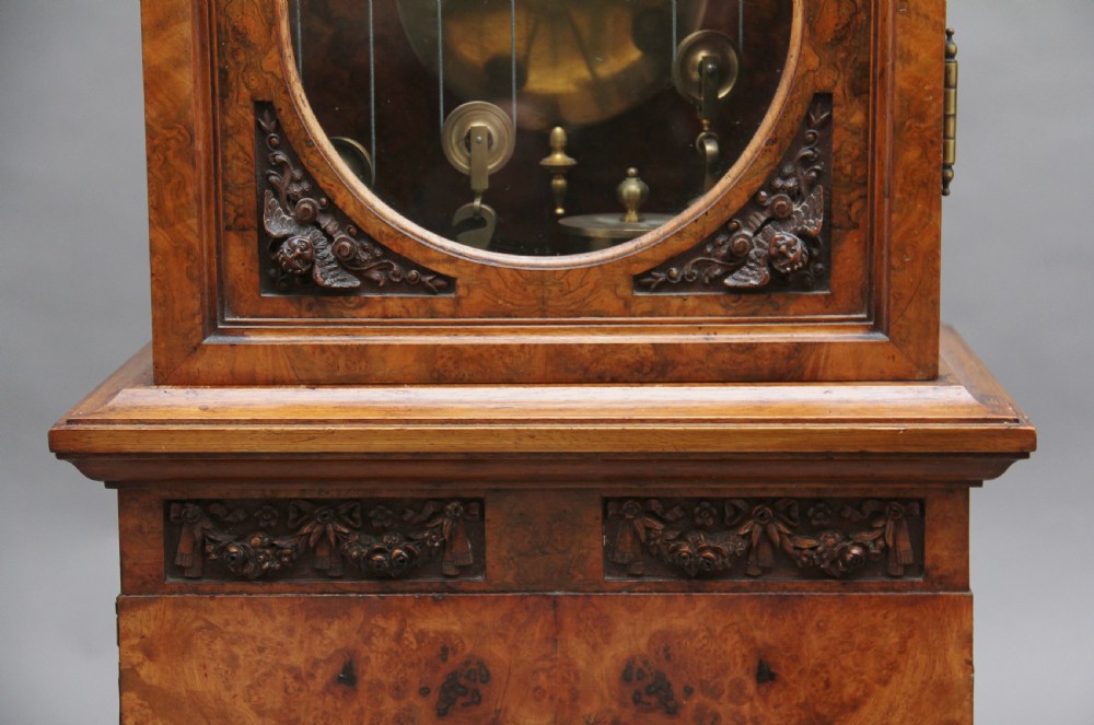Early 20th Century walnut Granddaughter clock View XXI