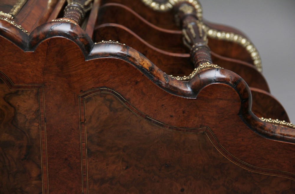 19th Century walnut and marquetry credenza View X