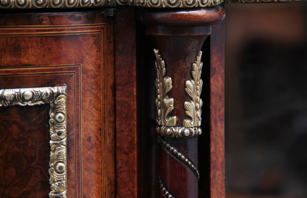 19th Century walnut and marquetry credenza View XVIII