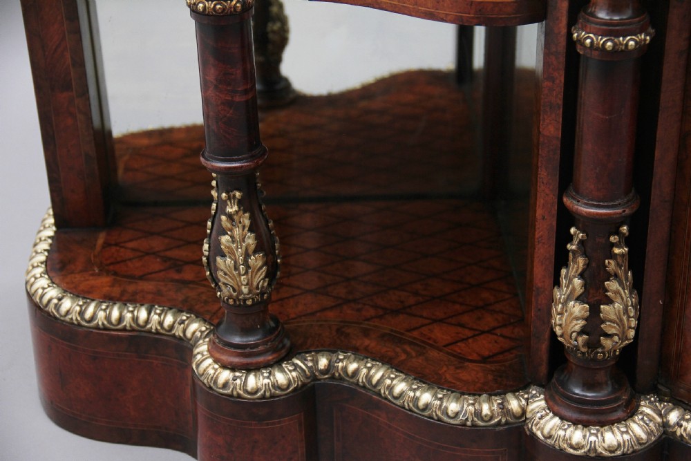 19th Century walnut and marquetry credenza View XIX